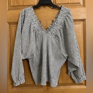 Zara Gingham Blouse